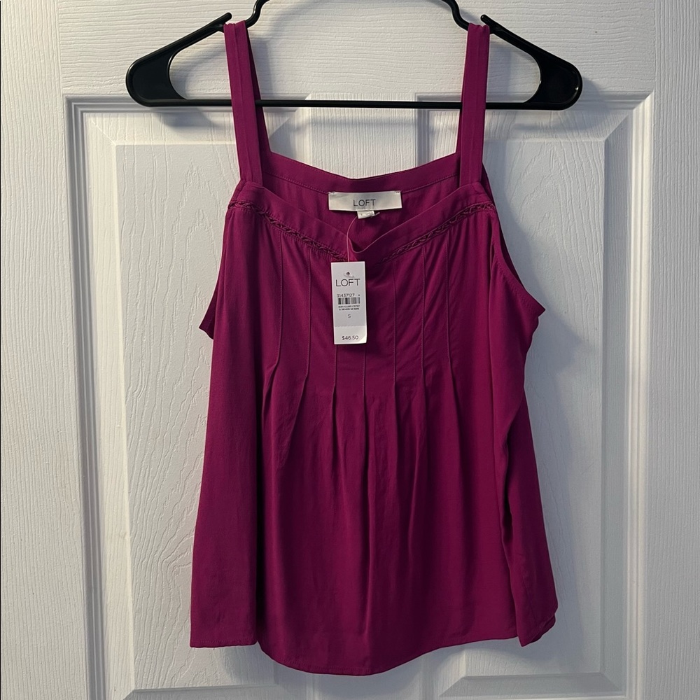 Loft Square Neck Cropped Tank - NWT
